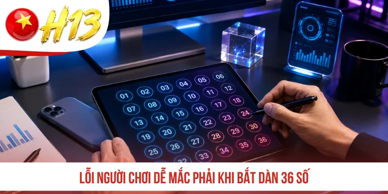 Lỗi người chơi dễ mắc phải khi bắt dàn 36 số
