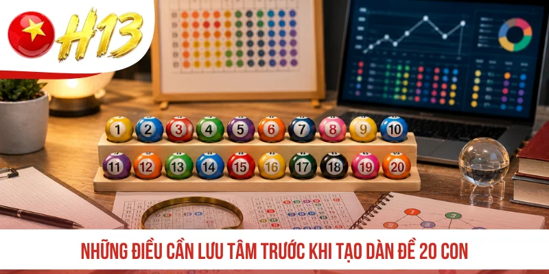 Những điều cần lưu tâm trước khi tạo dàn đề 20 con